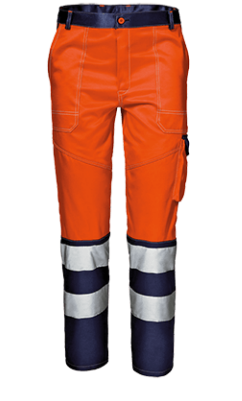Pantalone SIR VELVET alta visibilità bicolore arancio/blu